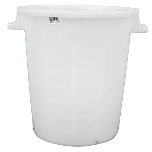 Kunststoffbehälter weiß 75 Liter, Mehrzweckfass, Kunststoffbehälter, Tonne, Universaltonne
