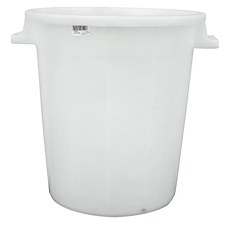Kunststoffbehälter weiß 35 Liter, Mehrzweckfass, Kunststoffbehälter, Tonne, Universaltonne