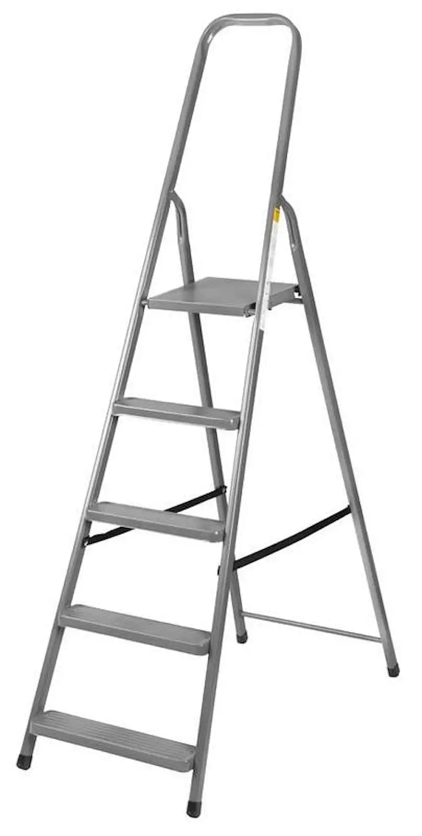 Metal Single Giraffe Einseitige-Metall-Bügelleiter | 3 Stufen | 125cm hoch| 125kg Tragkraft | Leiter, Stahlleiter, Trittleiter, Stufenleiter, Stehleiter, Haushaltsleiter
