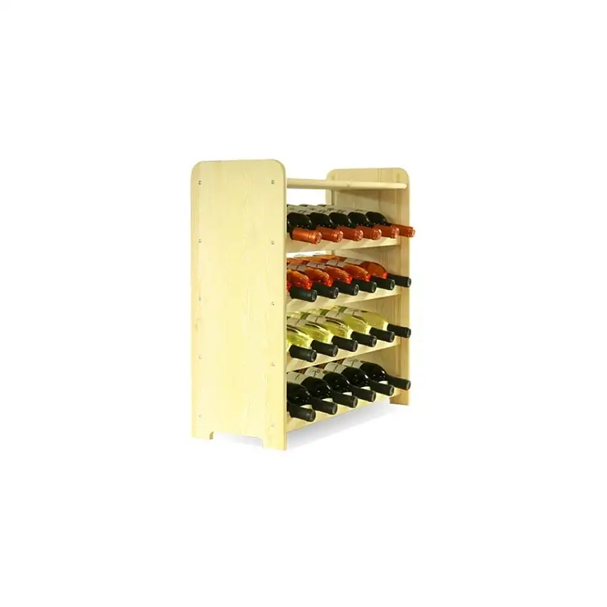 Weinregal PINOTWINE C | HxBxT 61,6x63,2x26,5cm | 24 Flaschen | Massives Kiefernholz | Natur unbehandelt