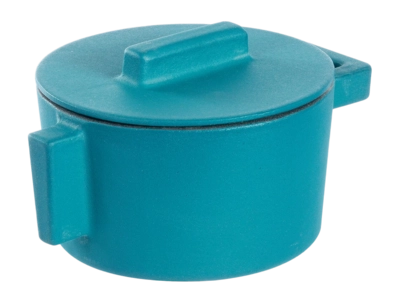 Saucentopf Sambonet Terra.Cotto Cast Iron Cyan 10 cm