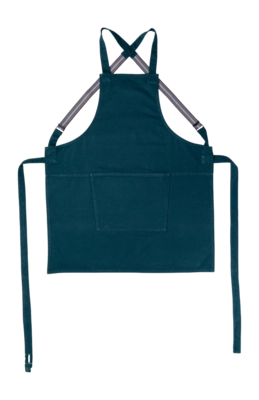 Schürze Dutchdeluxes Denim & Canvas Bretel Forest Green