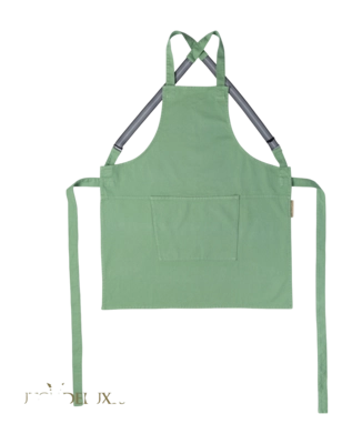 Schürze Dutchdeluxes Denim & Canvas Bretel Style Fern Green