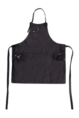 Schürze Dutchdeluxes Denim & Canvas Slim Fit Classic Schwarz
