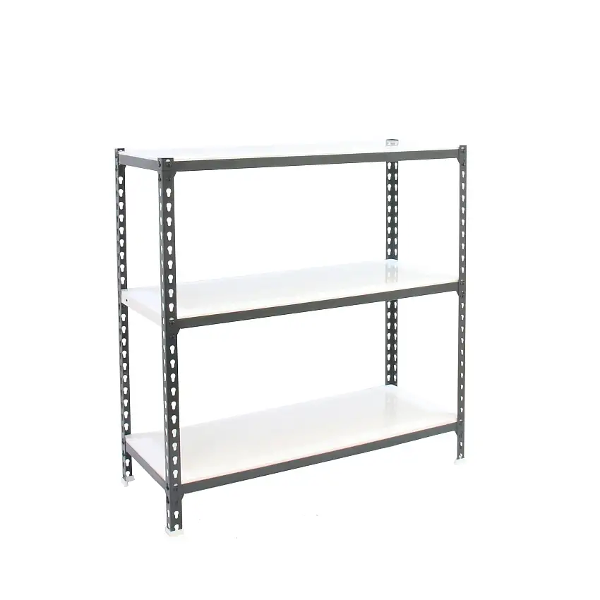 Schwerlastregal BABY METAL SHARK | HxBxT 90x100x30cm | Fachlast 180kg | Anthrazit-Weiß
