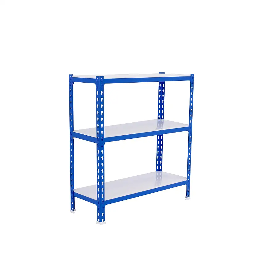 Schwerlastregal BABY METAL SHARK | HxBxT 90x120x40cm | Fachlast 200kg | Blau-Weiß