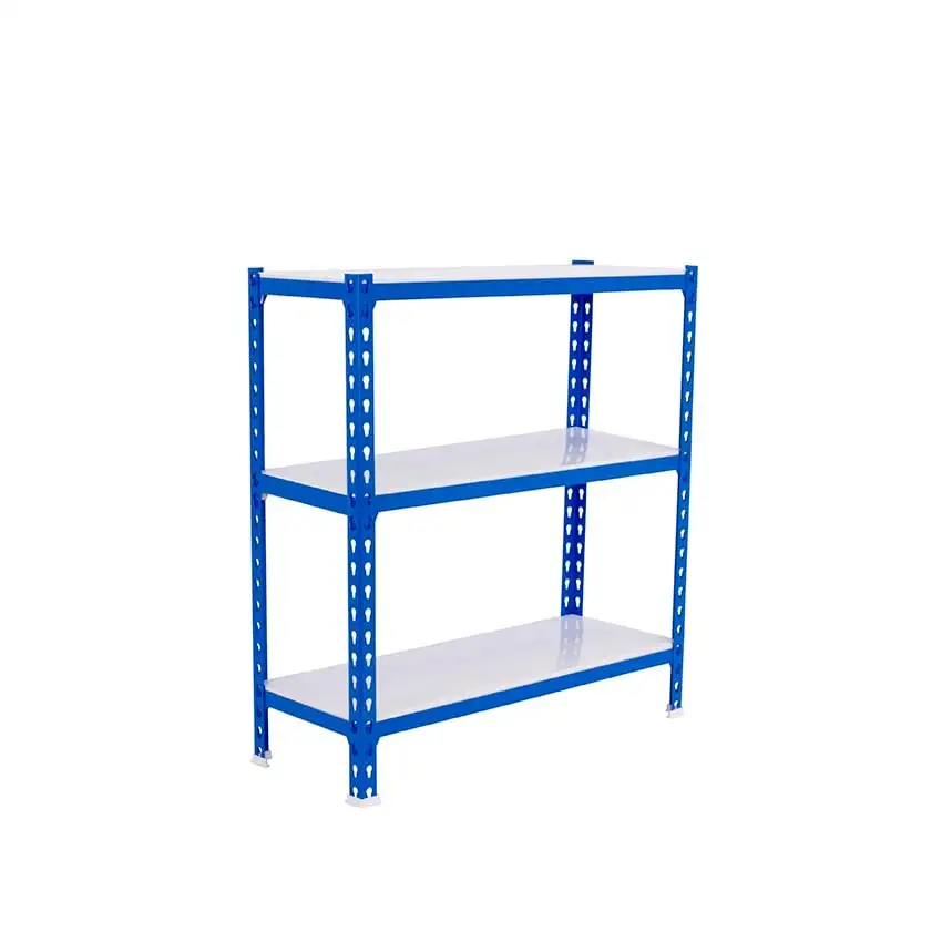 Schwerlastregal BABY METAL SHARK | HxBxT 90x110x30cm | Fachlast 200kg | Blau-Weiß