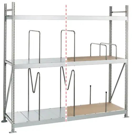 Zusatzebene mit Spanplatten für Schulte Weitspannregal WS 3000 | BxT 250x50cm | Fachlast 500kg | Verzinkt