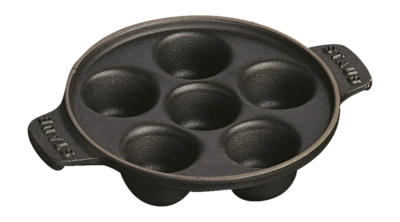 Schneckenpfanne Staub Specialities Schwarz 14 cm