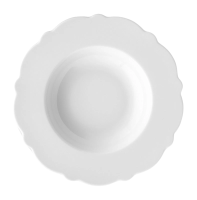 Suppenteller Alessi Dressed White Porzellan 23,3 cm (Set von 4 Stück)