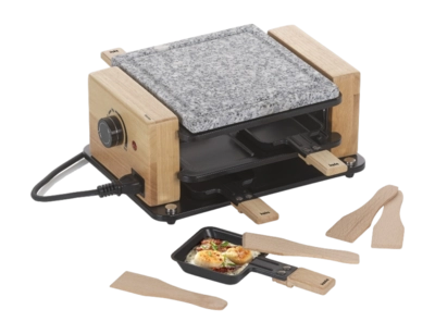 Steingrill Set Kela Bedretto Schwarz 4 Personen