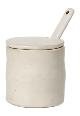 Zuckerdose Ferm Living Flow Off-White Speckle