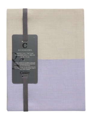 Geschirrtuch Cawö Duo Cuisine Lavender/Linen (4er-Set)