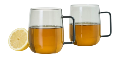Teegläser AdHoc Yuna Grey 560 ml (2er-Set)