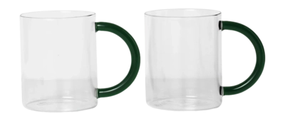 Teeglas Ferm Living Still Clear 340 ml (2er-Set)