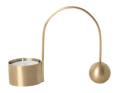 Teelichthalter Ferm Living Balance Brass