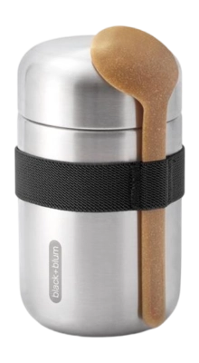 Thermosflasche Black+Blum Food Flask Schwarz 400 ml