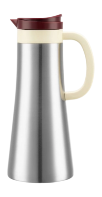 Thermoskanne Bodum Chambord Vakuum Bordeaux / Cream / Silver 1,1 L