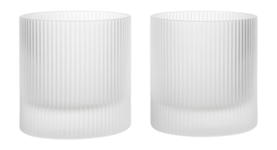 Tumbler Ferm Living Ripple Frosted 250 ml (2er-Set)