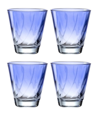 Tumbler Leonardo Twist Blue 215 ml (4er-Set)