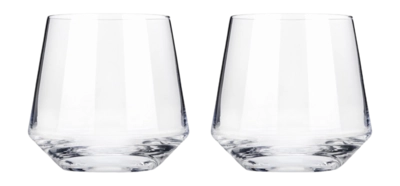 Tumbler Viski Angled Crystal 354 ml (2er-Set)
