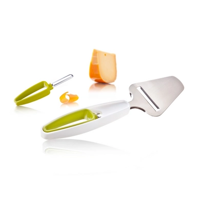 Käsehobel + Rind Peeler Tomorrow's Kitchen Weiß Grün