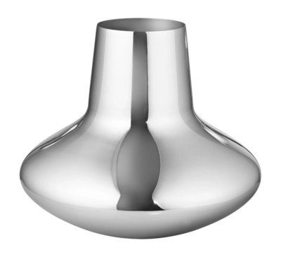 Vase Georg Jensen Henning Koppel Rostfreier Edelstahl 27 cm