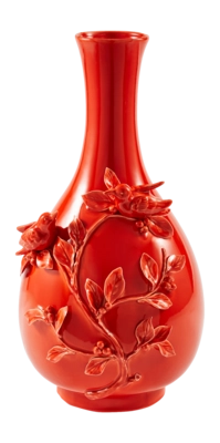 Vase POLSPOTTEN x Rijksmuseum 3D Birds Orange 60 cm