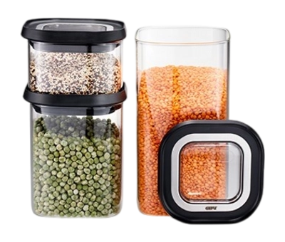 Vorratsbehälter Set Gefu Pantry Transparent (3-teilig)