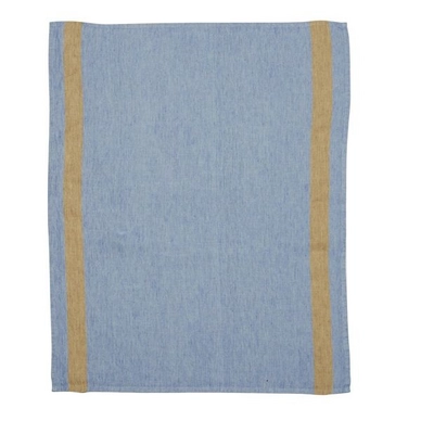 6 Geschirrtücher Libeco Waikiki Blue Stripe Leinen