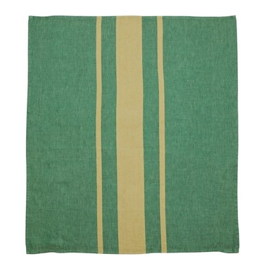6 Geschirrtücher Libeco Waikiki Green Stripe Leinen