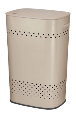 Wäschekorb Kela Malaga mit Sitzdeckel Beige 57,5 cm