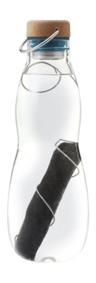 Wasserflasche Black+Blum Eau Good Glas Blau 650 ml