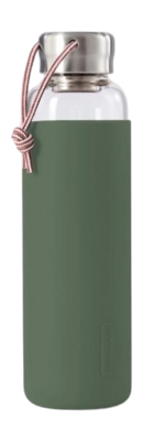 Wasserflasche Black+Blum Glass Water Bottle Groen 600 ml