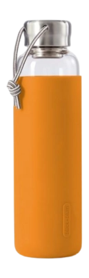 Wasserflasche Black+Blum Glass Water Bottle Orange 600 ml