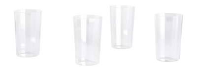 Wasserglas HAY Angle Glass Large H13 Clear (4er-Set)