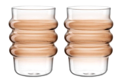 Wasserglas Leonardo Sole Apricot 440 ml (2er-Set)