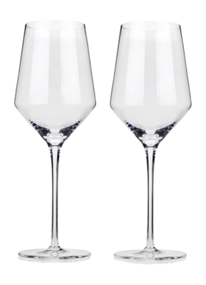Weißweinglas Viski Angled Crystal 384 ml (2er-Set)