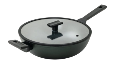 Wok Sambonet Titan Pro Green Double Induktion Griff Dark Forest 30 cm