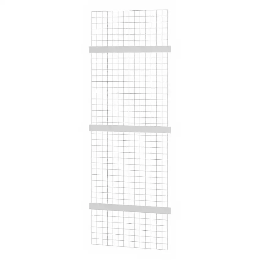 Gitter-Rückwand für Fachbodenregale Stecksystem MAGNUS Made in Germany | passend zu HxB 200x75cm | Masche 5x5cm | Stärke 2,4mm | Verzinkt
