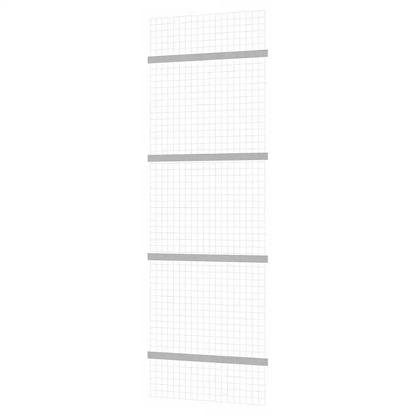 Gitter-Rückwand für Fachbodenregale Stecksystem MAGNUS Made in Germany | passend zu HxB 300x100cm | Masche 5x5cm | Stärke 2,4mm | Verzinkt