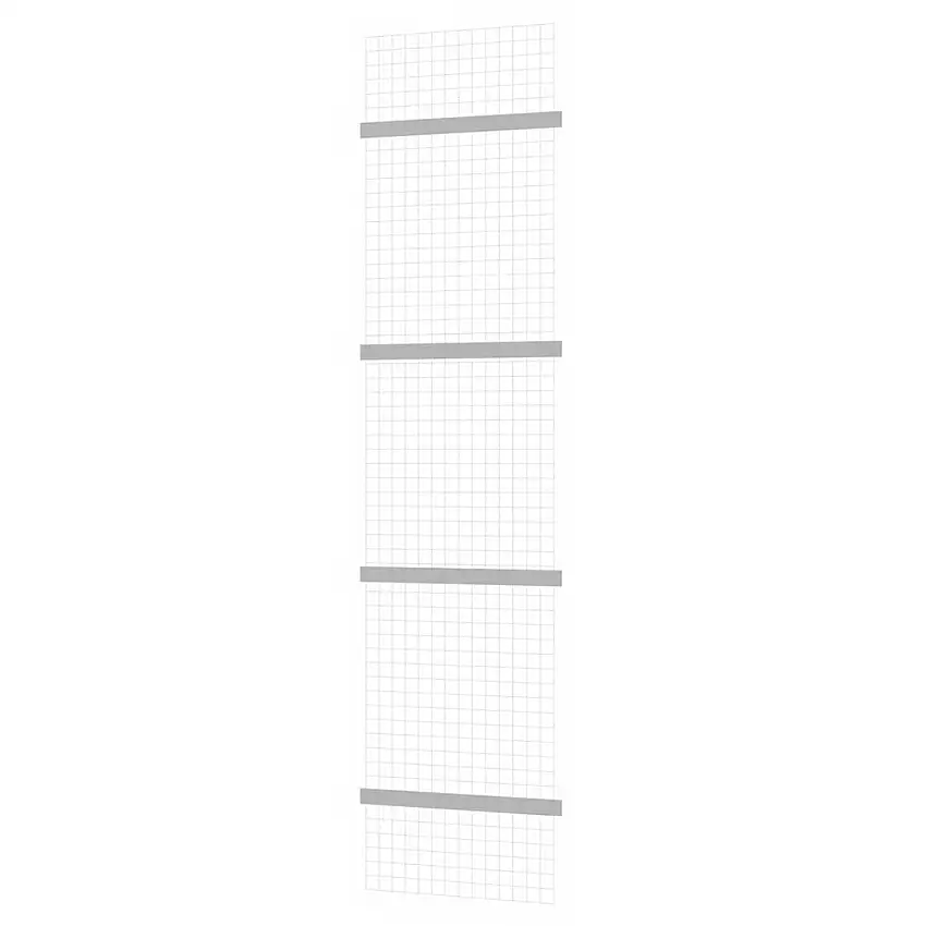 Gitter-Rückwand für Fachbodenregale Stecksystem MAGNUS Made in Germany | passend zu HxB 300x75cm | Masche 5x5cm | Stärke 2,4mm | Verzinkt