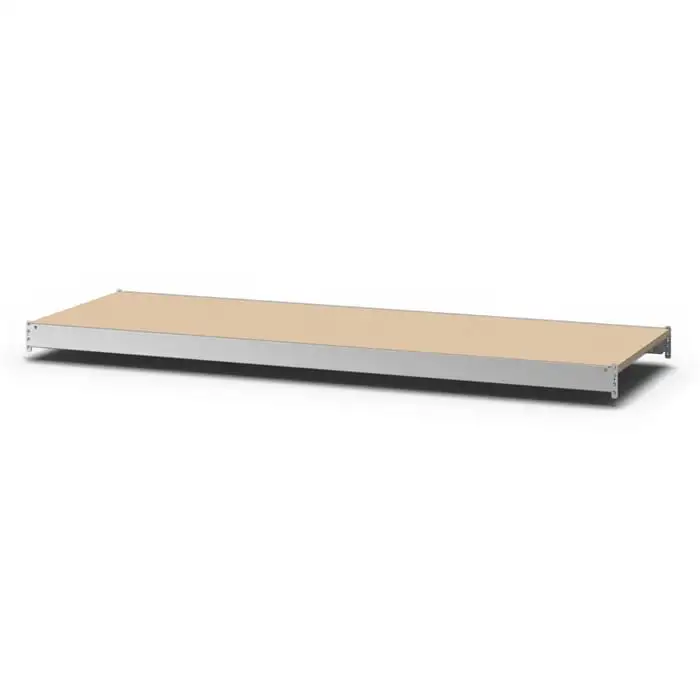 Zusatzebene für Weitspannregal Stecksystem MAGNUS Made in Germany | BxT 200x50cm | Fachlast 350kg | Spanplatten-Fachboden | Verzinkt