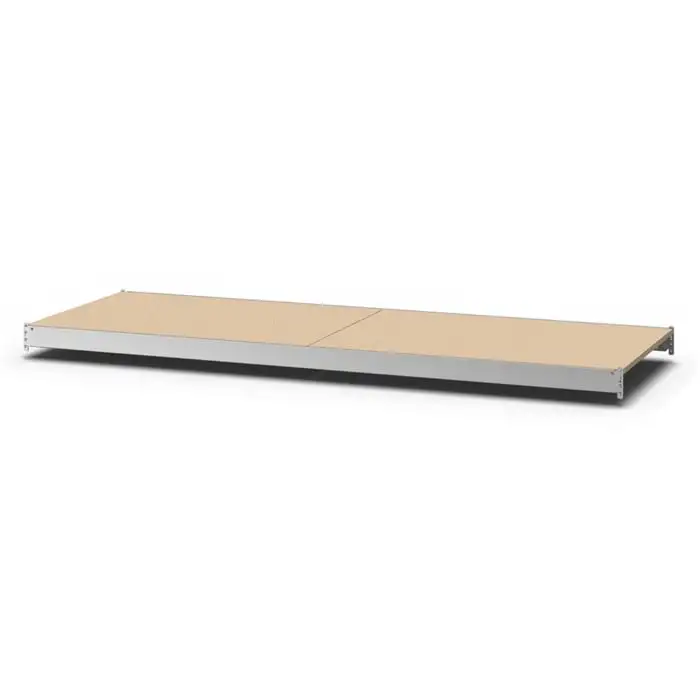 Zusatzebene für Weitspannregal Stecksystem MAGNUS Made in Germany | BxT 225x60cm | Fachlast 350kg | Spanplatten-Fachboden | Verzinkt